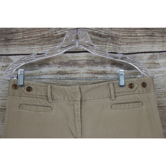 VINTAGE George Womens Wide Leg High Rise Cropped Pants Size 10 Khakis - Picture 2 of 11